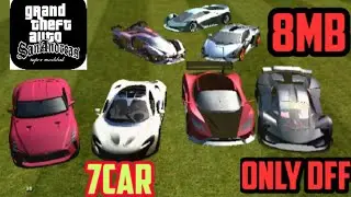 Gta sa new 7 supercars modpack in 8mb|only dff|GTA SA Lite