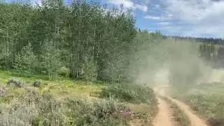 Riding up in Curtis Creek