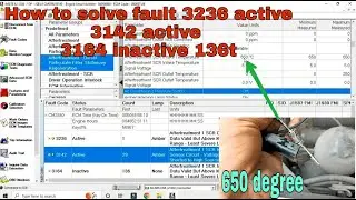 How to solved 3142 fault and 3236 and 3164 in Cummins