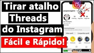 COMO TIRAR o THREADS do INSTAGRAM - (@ - Arroba / Azinho)