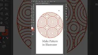How to make Pattern in adobe illustrator in easy method #Shorts