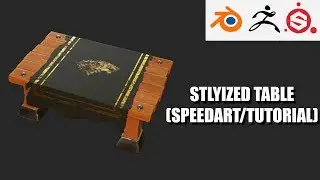 Stylized Table Game Asset -  Blender 2.8, Zbrush, Substance Painter (SpeedArt)