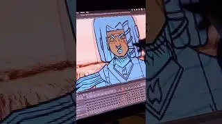 Showing you the process for coloring when animating! tedious but satisfying ! #animation #art