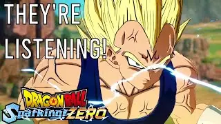 DRAGON BALL: Sparking! ZERO - THEY'RE TAKING OUR FEEDBACK!!