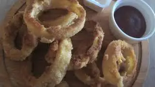 Хрустящие луковые кольца.Лучшая закуска к пиву.