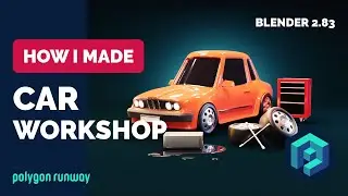 Car Workshop in Blender 2.83 - 3D Modeling Process