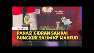 Gibran Bungkukkan Badan Usai Mahfud Tolak Jawab Pertanyaan