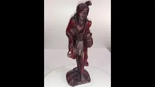 Antique Chinese Hand Carved Hardwood  