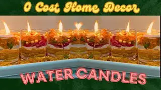 Zero Cost Home Decor Ideas | Water Candles Making At Home | Christmas And New Year Special DIY