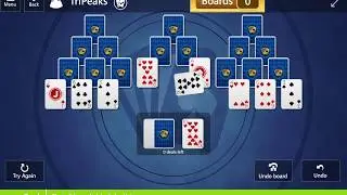 Star Club\TriPeaks\Expert II: Clear 2 boards in 1 deals