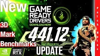 Nvidia 💻 New Game Ready Driver 441.12 Download benchmarks