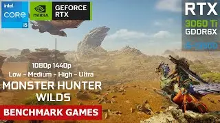 RTX 3060 Ti - Monster Hunter Wilds PC (All Graphic Setting) | 1080p - 1440p