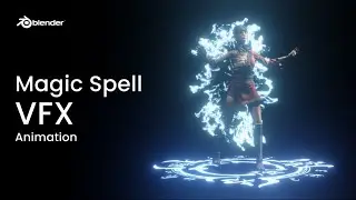Magic spell symbol VFX animation tutorial Blender - Eevee