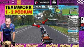 Zwift Race Teamtactics: Watts the Limit (31km) | covered attacks and get 1-2 for team at finish line