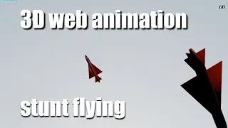 3D Web Animation Tutorial - A Jet Stunt Flying - Made Using The Blender NLA Editor & blend4web