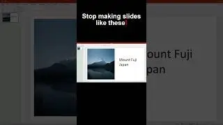 AESTHETIC PowerPoint Design in seconds! / 🗻Mount Fuji #aesthetic #powerpoint #morph #videotutorial