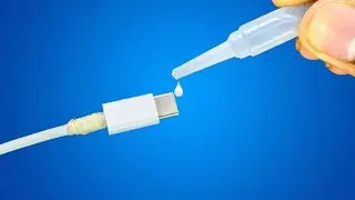 Put Super glue on USB Cable and Admire the Results! Tips to Prolong Cable Life!  #diy #inventor