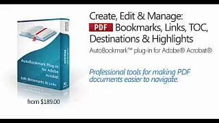 Sorting Bookmarks and Pages in PDF's with AutoBookmark