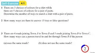 Self-Exercise 4.1 - AddMath Form 5 Chapter 4