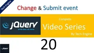 jquery tutorial series - 20 Change and Submit event usage example