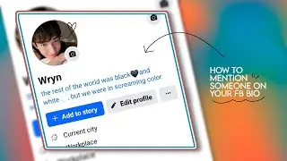 how to mention someone on your facebook bio