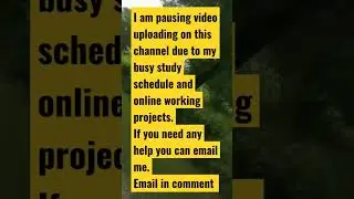 important update about channel. #update.