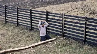 Tiberiu s-a apucat de cabanuta de la casuta din padure !
