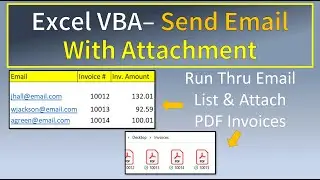Excel VBA Send Emails With Attachments