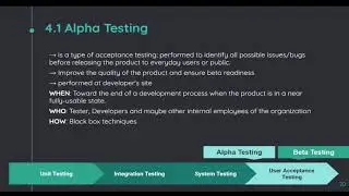 4.1 Alpha Testing