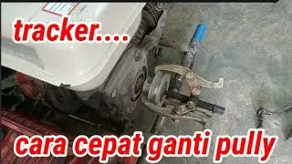 cara mengganti pully mesin penggerak bensin