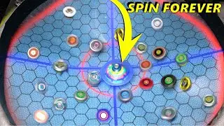 THE INFINITE SPINNING TOY takes on 100 BEYS!?!?! Beyblade X
