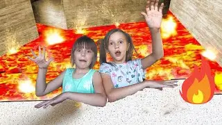 Пол - это лава. Международный детский челлендж с Викой и Настей. 6+