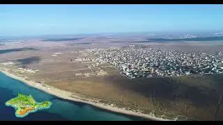 Заозерное вид с высоты птичьего полёта, купить земельные участки возле моря
