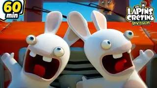 Bwaaah-tention sur la route !! 🚘 | Les Lapins Crétins Invasion🐰 | Compilation 1H | Dessin Animé