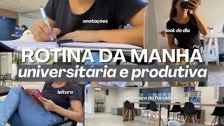 MINHA ROTINA DA MANHÃ PRODUTIVA | aula faculdade, hábitos matinais, leitura...
