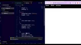 Simpal navigation bar using HTML and Css