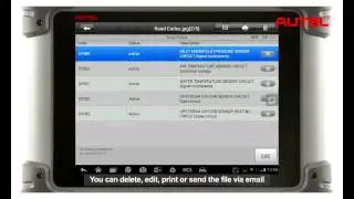 Работа с опцией управление данными для Autel MaxiSys Pro