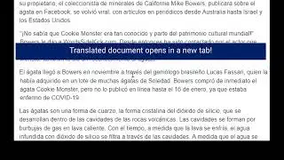 Translate Google Doc