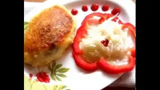 Зразы картофельные с грибами постные (видеорецепт)