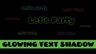 Glowing Text Shadow | Css Animation Effects