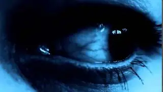 Horror Stock Footage. Close-up of an eye's pupil.