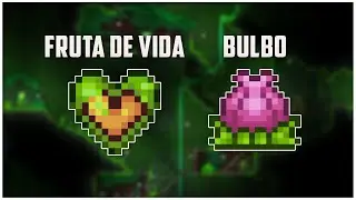 A MELHOR FARM de FRUTA DE VIDA e BULBO - Terraria 1.4 MOBILE/PC