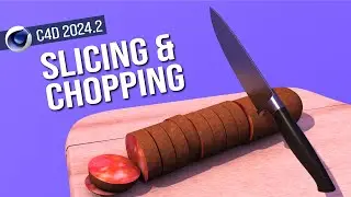 Slicing Chopping Cutting Tutorial in Cinema 4D 2024.2