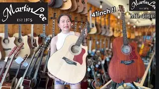 กีต้าร์โปร่ง  MARTIN lee ml401c  ขนาด 41 นิ้ว 1499.-