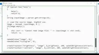[OpenCV in Windows] Running histogram sample