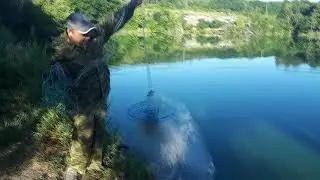 Карп, толстолобик и карасть кастинговой сетью