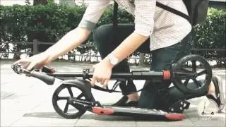 Складной двухколёсный самокат Kickscooter D-MAX 230 с большими колёсами и амортизаторами