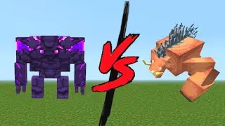 ender golem vs mutant hoglin in minecraft mob battle