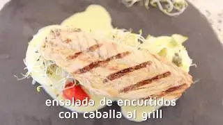 Ensalada de encurtidos con Caballa al Grill Isabel