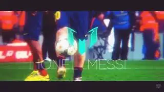 Messi dribbling people.